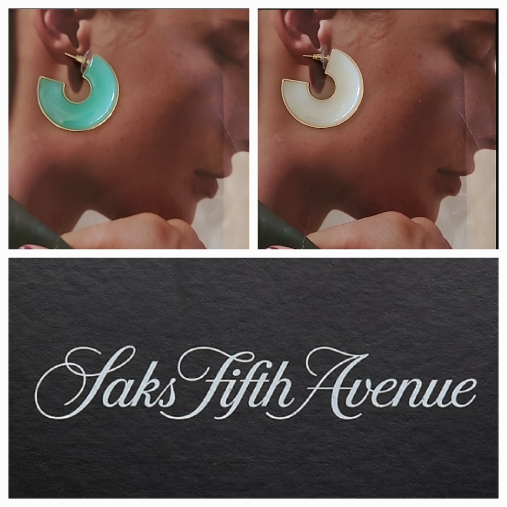 SAKS BUBBLE STATEMENT EARRINGS